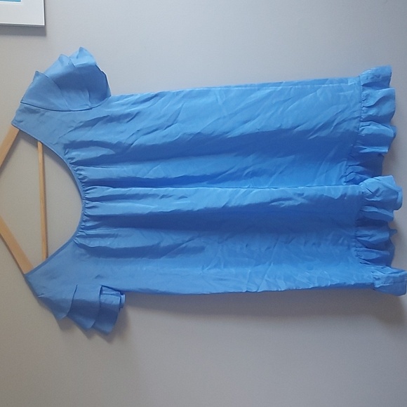 Club Monaco Ruffle Flare Peach Color Dress Size 00 - Picture 7 of 7